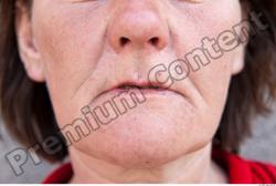 Mouth Woman Casual Average Wrinkles Street photo references